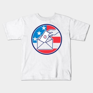 Hand Voting Postal Ballot Envelope Kids T-Shirt